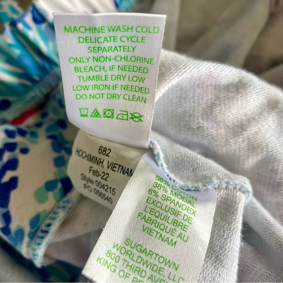 LILLY PULITZER Jace Romper blue size large - Picture 13 of 16